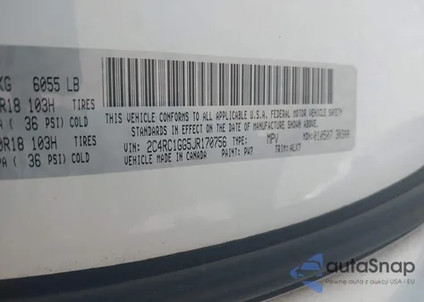 2018 Chrysler Pacifica Limited from USA, damaged, VIN 2C4RC1GG5JR170756